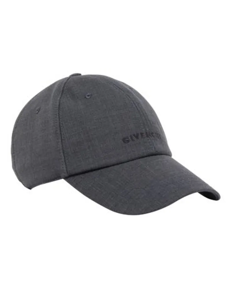 Givenchy Kappe mit gesticktem Logo Grey