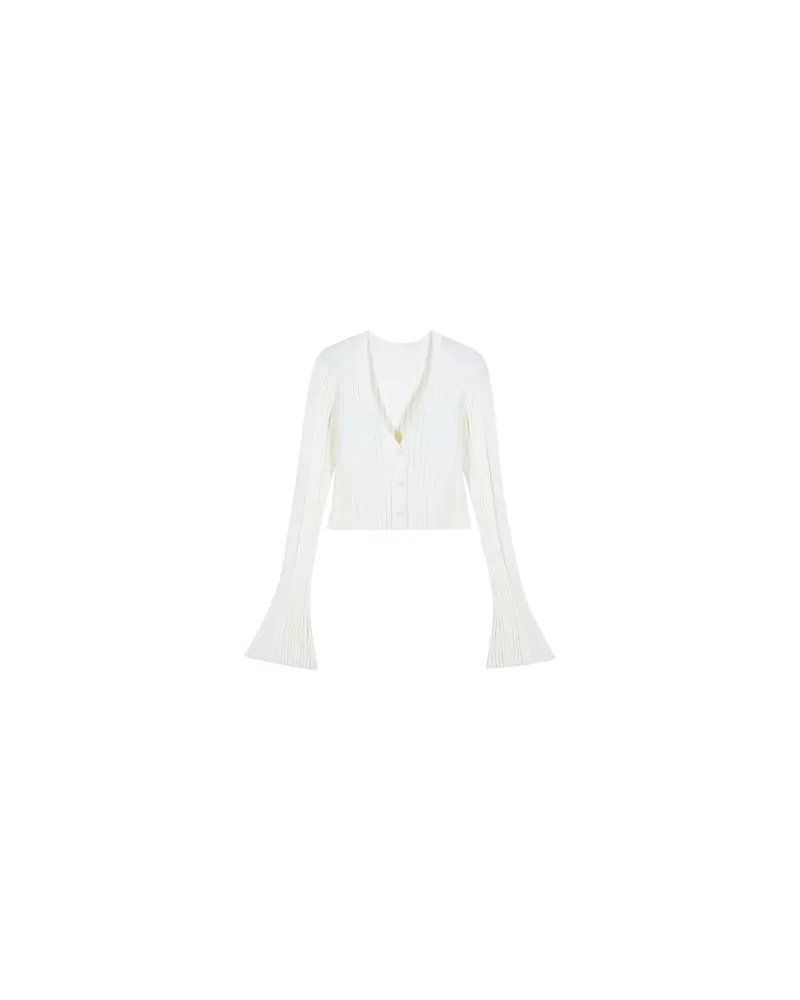 ba&sh Cardigan Pusha White