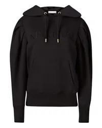 Nina Ricci Hoodie mit in Falten gelegten Ärmeln Black