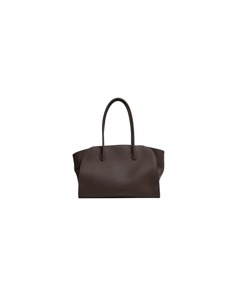 The Row Tote Bag Marlo 14 aus Leder Brown