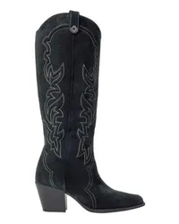 Maje Hohe Westernstiefel Black