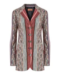 Missoni Langer gestreifter Blazer Multicolor