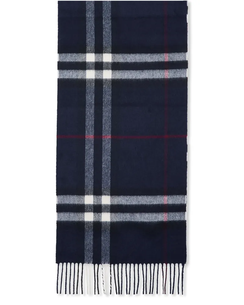 Burberry Karierter Schal aus Kaschmir Black