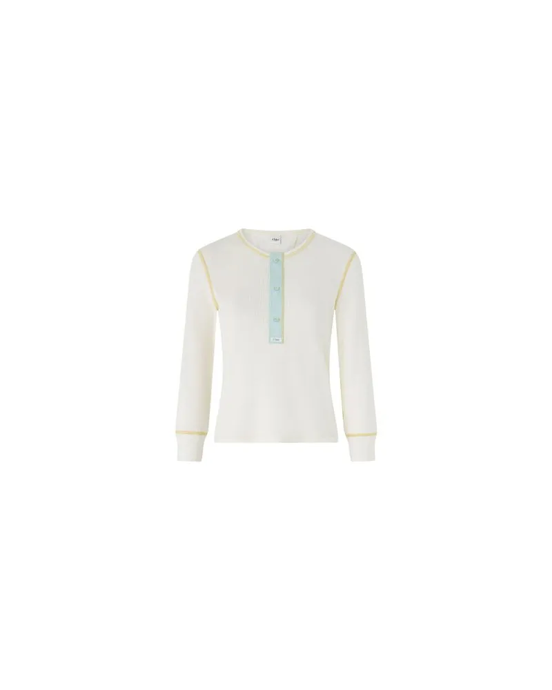 Chloé Bedrucktes Minikleid Babydoll White