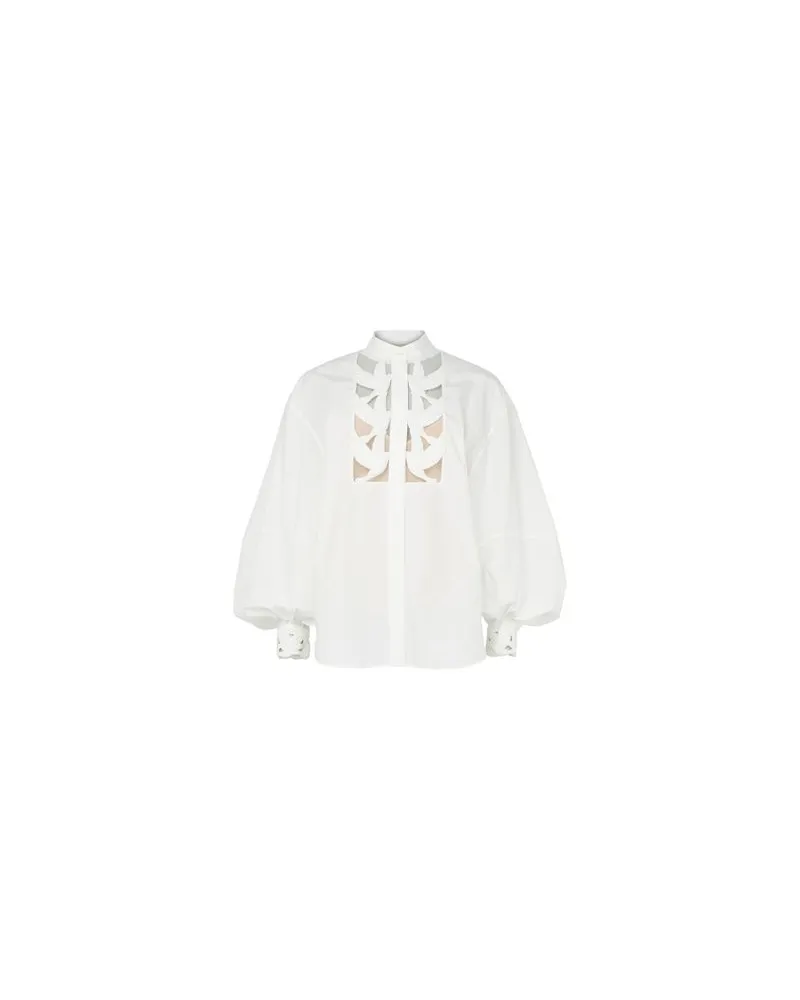 Chloé Bedrucktes Minikleid Babydoll White