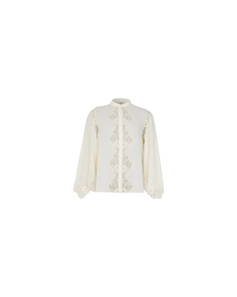 Chloé Bedrucktes Minikleid Babydoll White