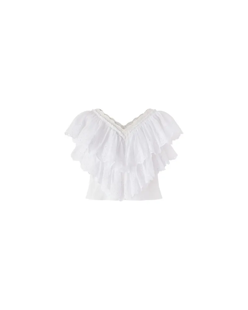 Chloé Bedrucktes Minikleid Babydoll White