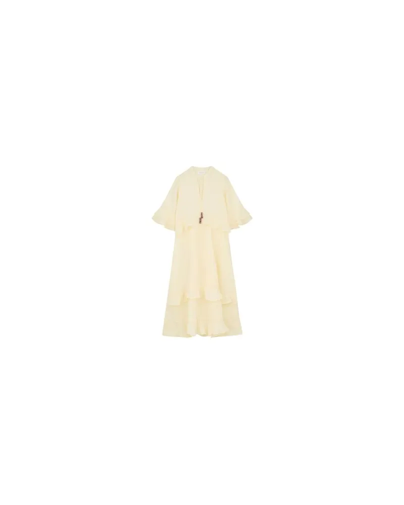 Chloé Bedrucktes Minikleid Babydoll White