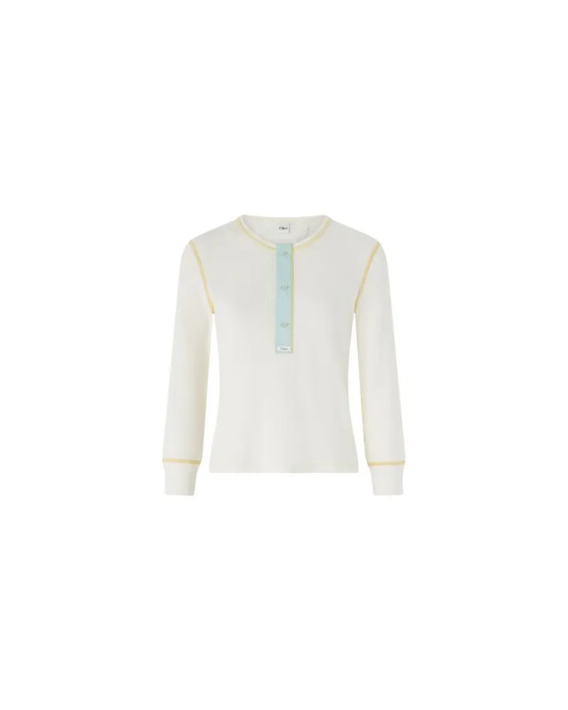 Chloé Bedrucktes Minikleid Babydoll White