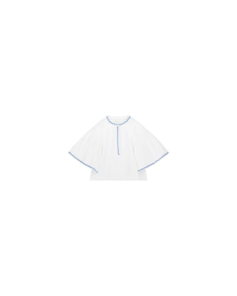 Chloé Bedrucktes Minikleid Babydoll White