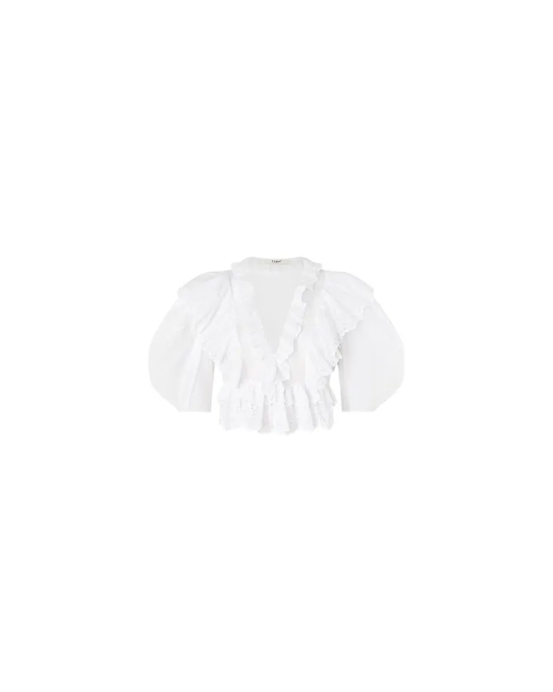 Chloé Bedrucktes Minikleid Babydoll White