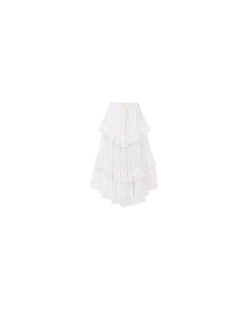 Chloé Bedrucktes Minikleid Babydoll White