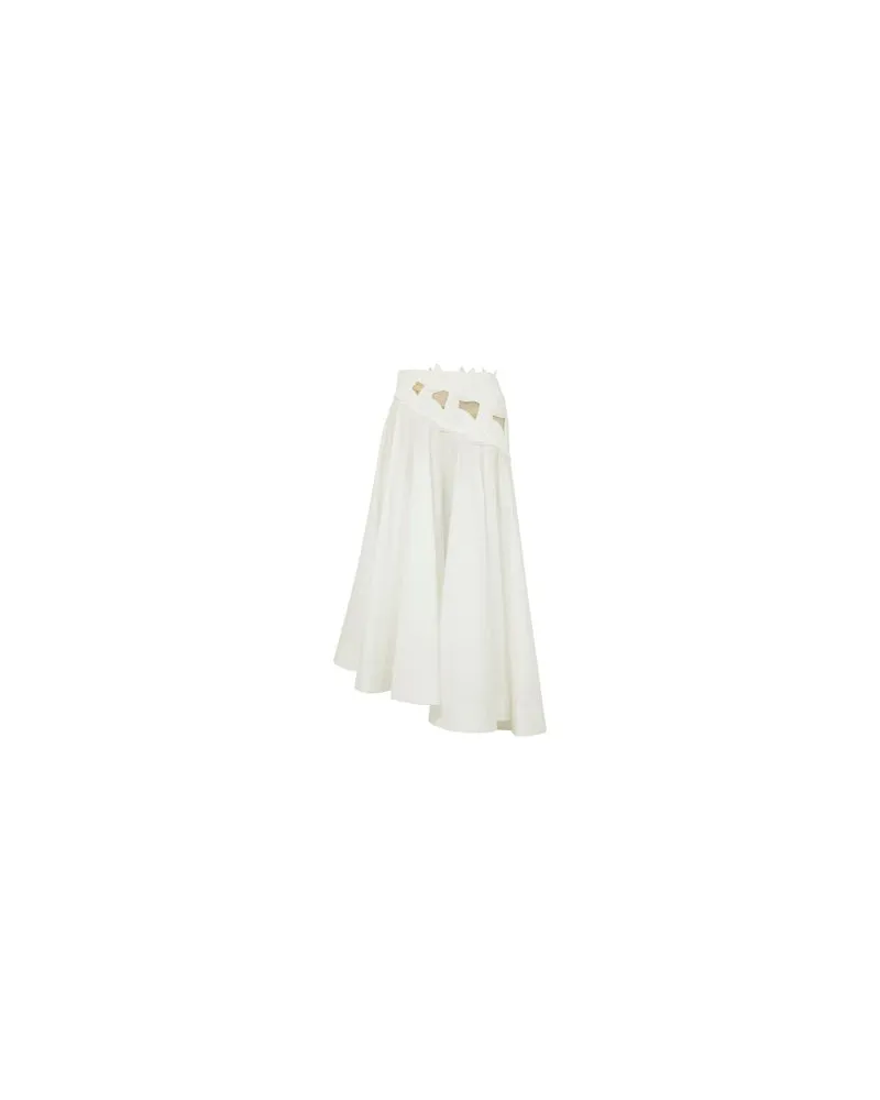 Chloé Bedrucktes Minikleid Babydoll White