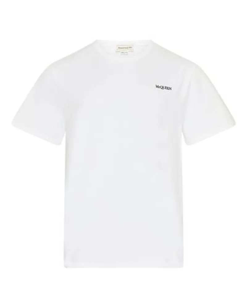 Alexander McQueen T-Shirt mit Logo Black