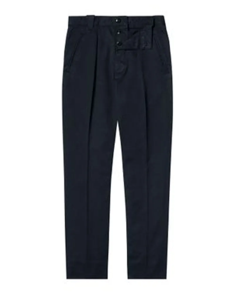 FURSAC Bundfaltenhose Blue