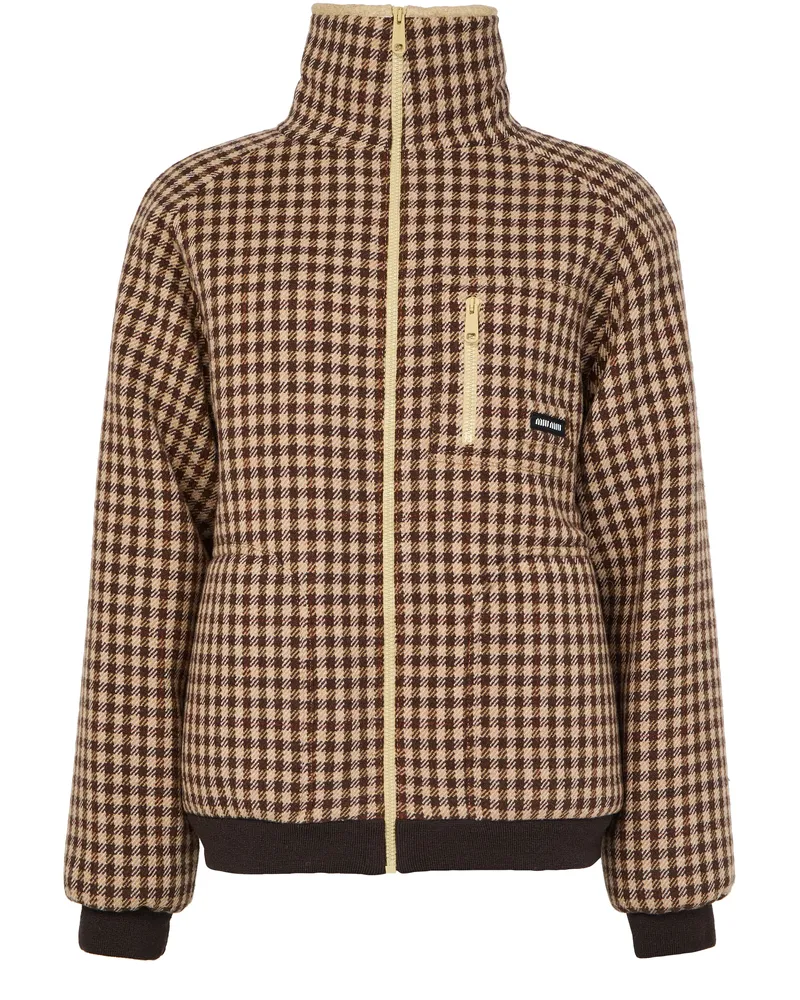 Miu Miu Karierte Jacke 