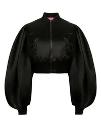 Nina Ricci Cropped Bomberjacke Black