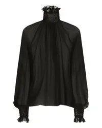 Dolce & Gabbana Chiffonbluse Black