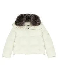 Yves Salomon Kurze Daunenjacke A-Line White