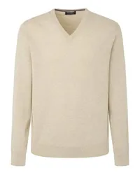 Hackett Kaschmirpullover mit V-Ausschnitt Beige