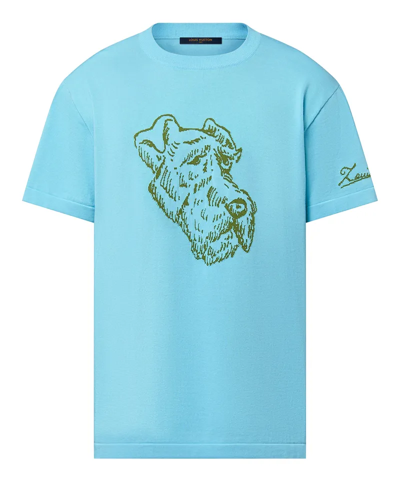 Louis Vuitton Grafisches T-Shirt mit Rundhalsausschnitt 