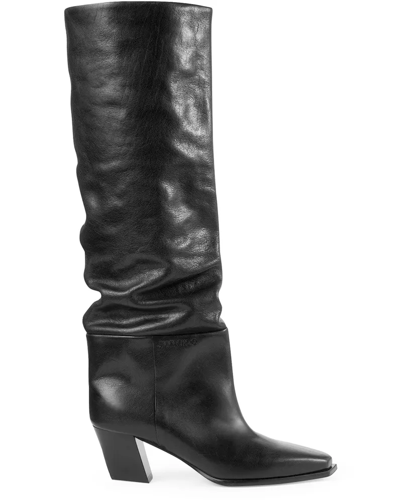 Jimmy Choo Kniehohe Stiefel Hart 60 aus Kalbsleder 