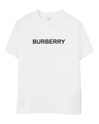 Burberry Baumwoll-T-Shirt mit Burberry-Logo White