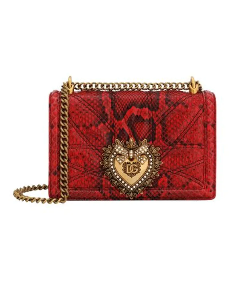 Dolce & Gabbana Schultertasche Devotion Medium Red