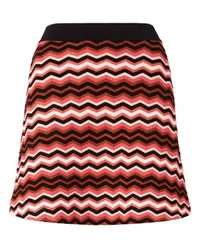 Missoni Mini-Strickrock mit Zickzackmuster Multicolor