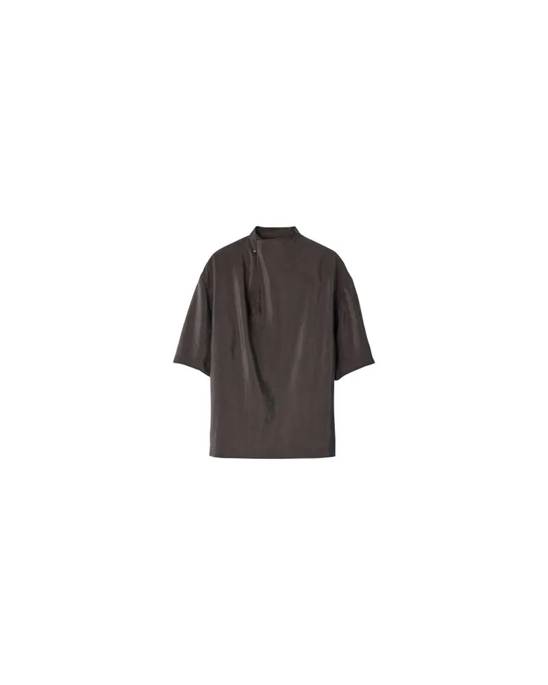 Christophe Lemaire Top mit weichem Kragen Black