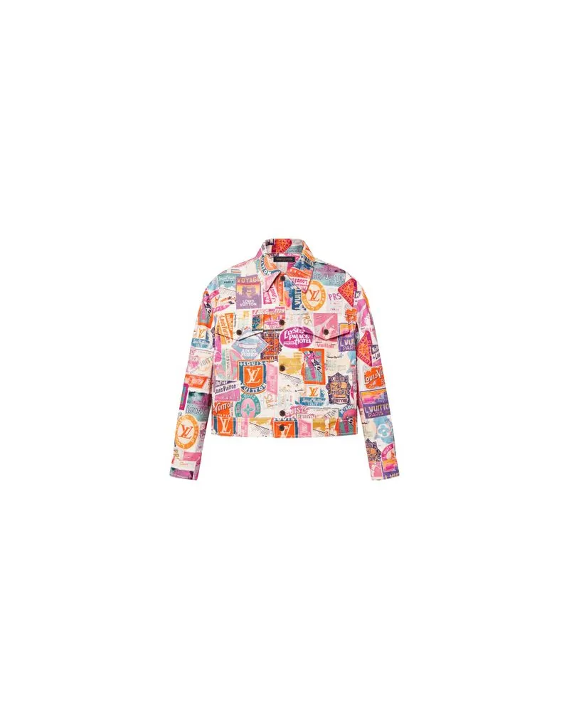 Louis Vuitton Jeansjacke mit Fronttaschen Multicolor