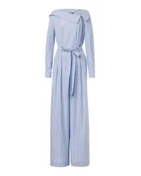 Alberta Ferretti Gestreifter Jumpsuit Blue