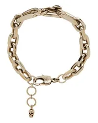 Alexander McQueen Armband Snake and Skull Silver