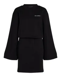 Karl Lagerfeld Sweatkleid mit weiten Ärmeln Black