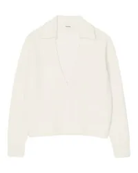 Sandro Pullover mit Polokragen White