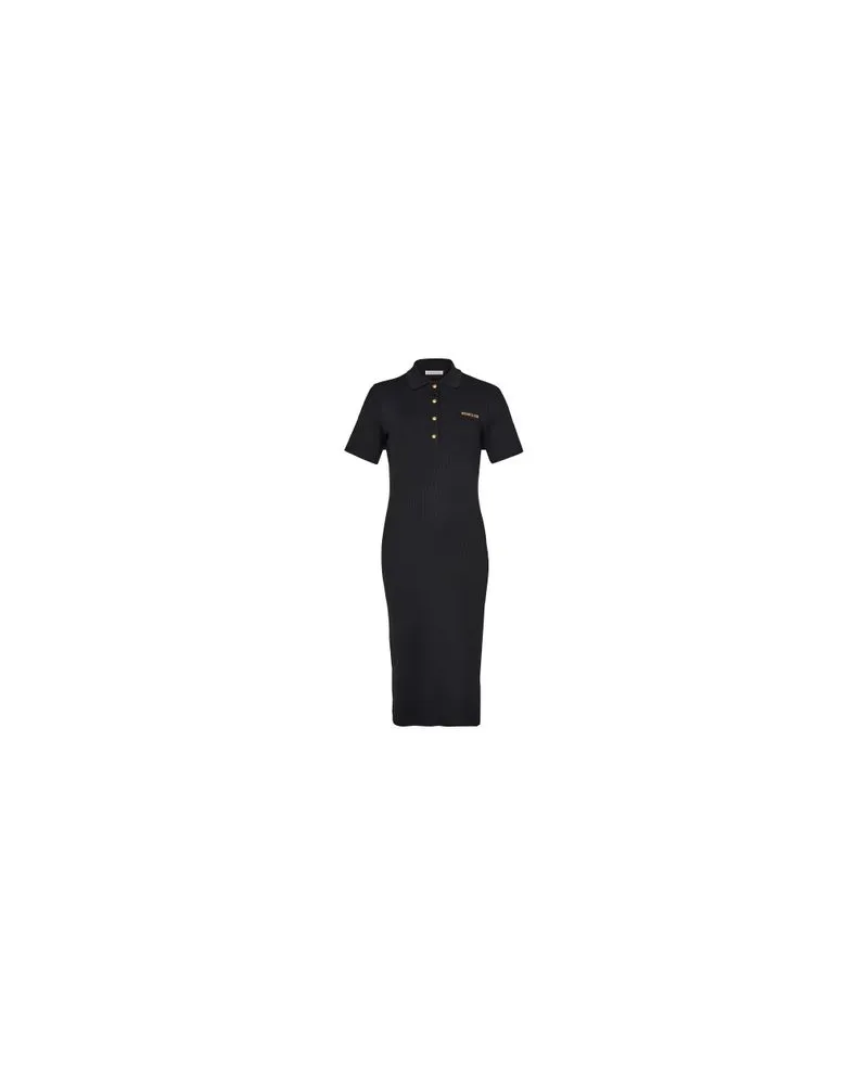 Moncler Midi polo dress Black
