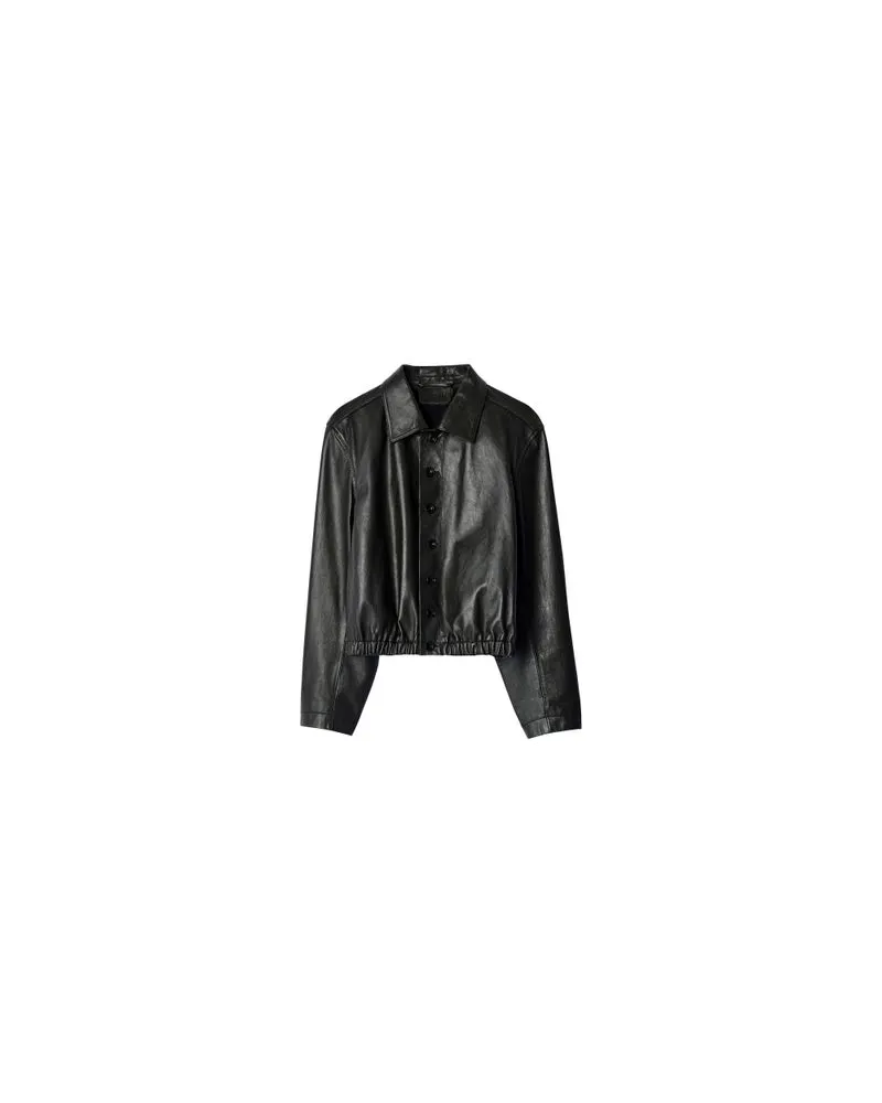 Christophe Lemaire Blouson aus weichem Leder Brown