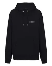 Balmain Hoodie mit Pierre Balmain-Label Black