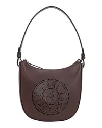 Karl Lagerfeld K/Circle Mond-Schultertasche mit Lochmuster Brown