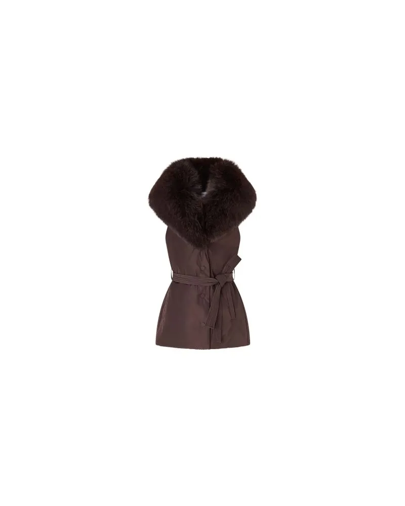 Max Mara Langer Mantel Armonia Brown