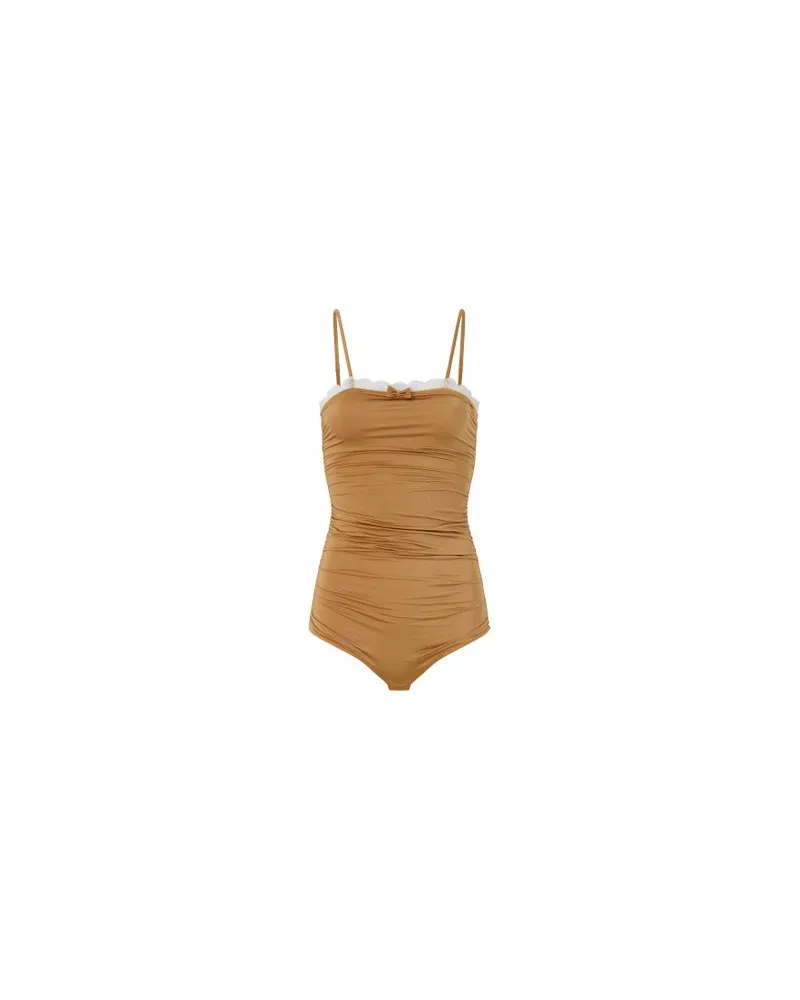 Max Mara Langer Mantel Armonia Brown