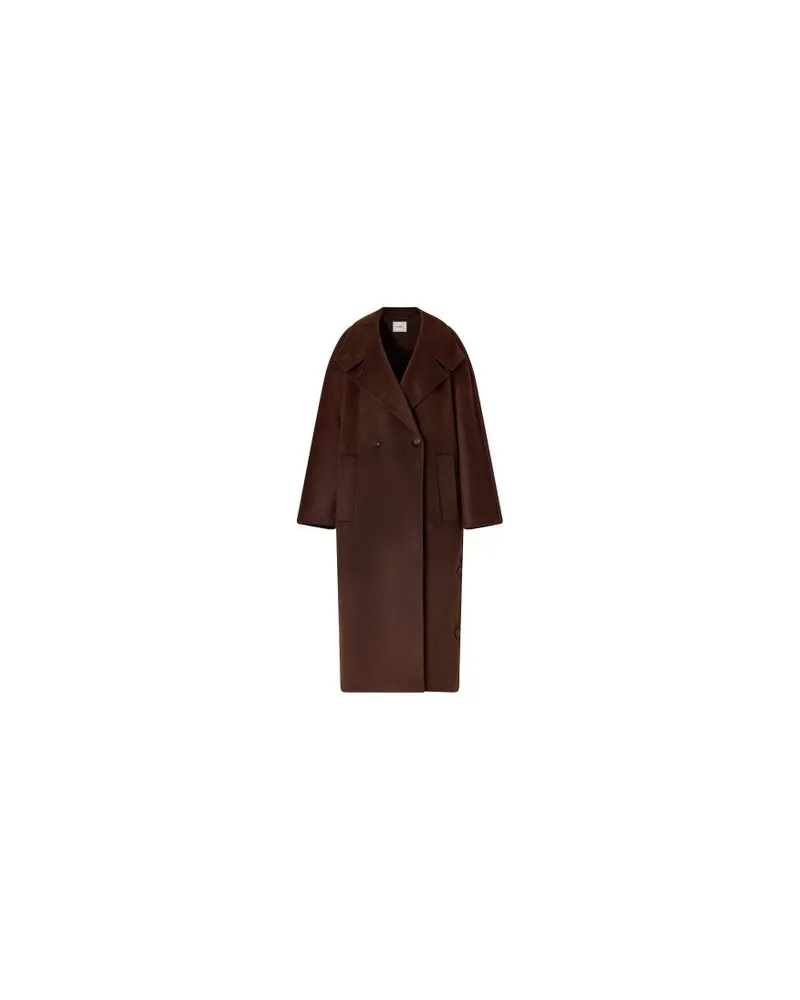 Max Mara Langer Mantel Armonia Brown