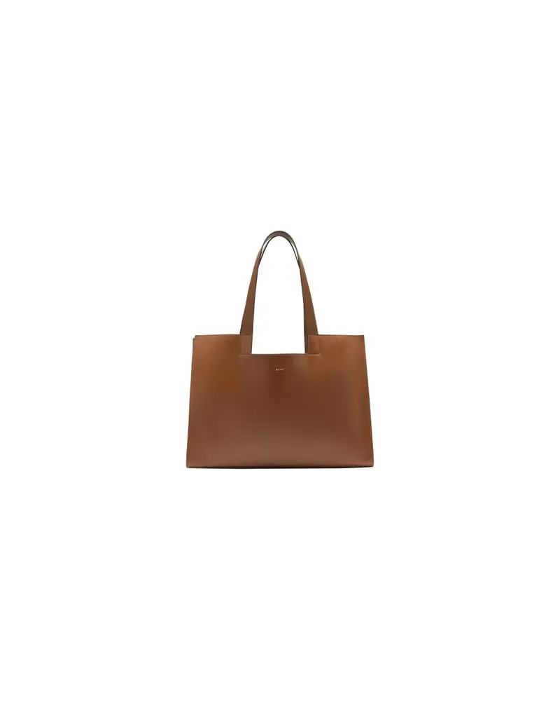 Valextra Große Handtasche MyLogo Sublime Brown