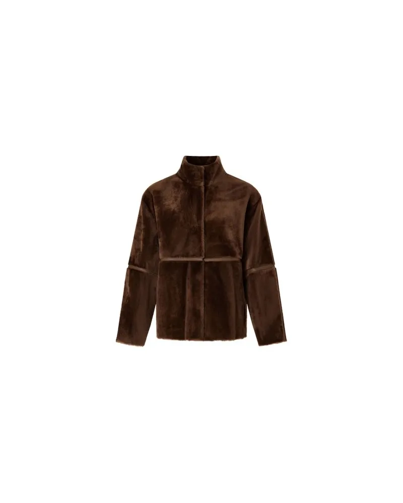 Max Mara Langer Mantel Armonia Brown