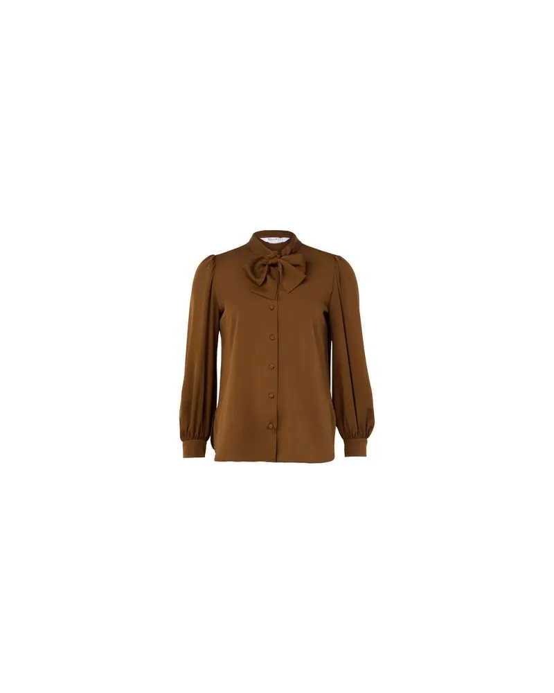 Max Mara Langer Mantel Armonia Brown