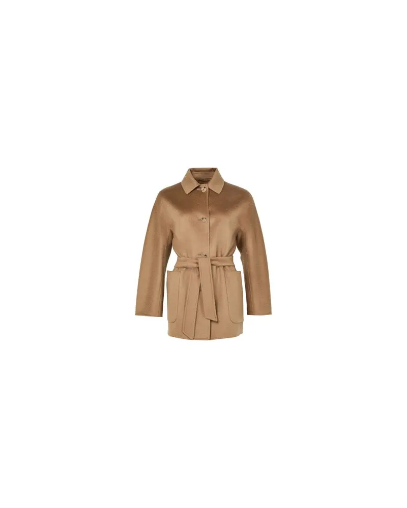 Max Mara Langer Mantel Armonia Brown