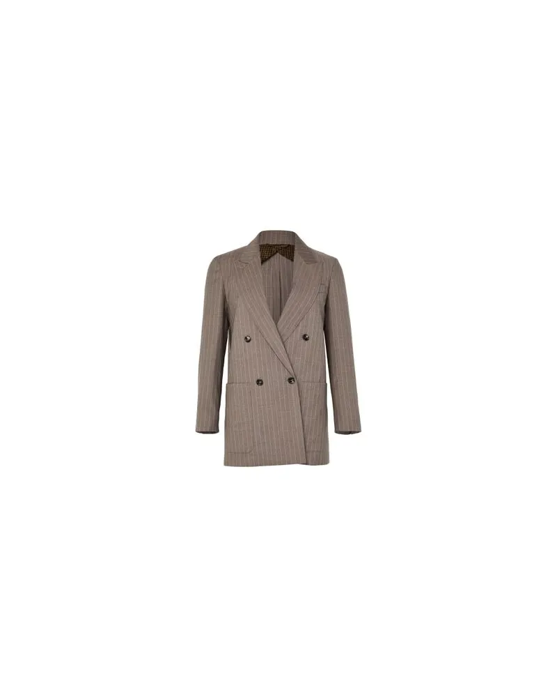 Max Mara Langer Mantel Armonia Brown