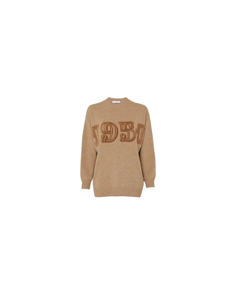 Max Mara Langer Mantel Armonia Brown