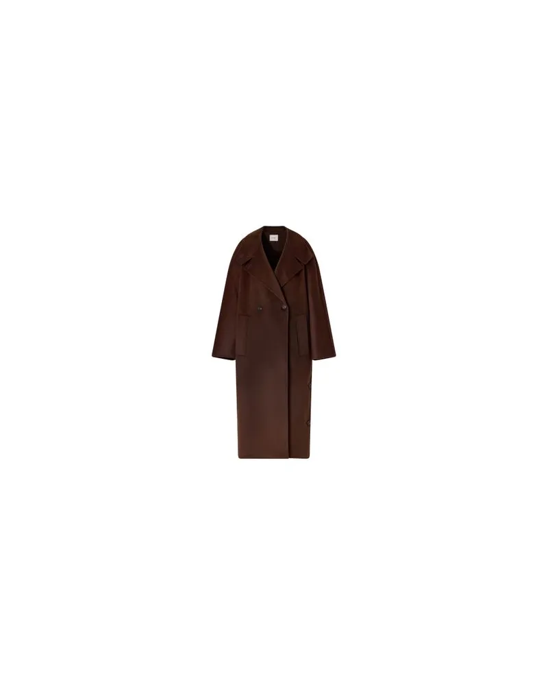 Max Mara Langer Mantel Armonia Brown