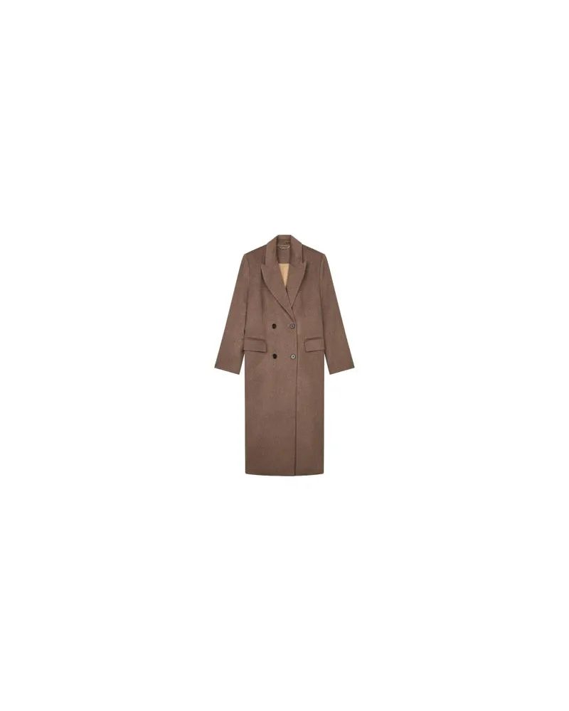 Max Mara Langer Mantel Armonia Brown